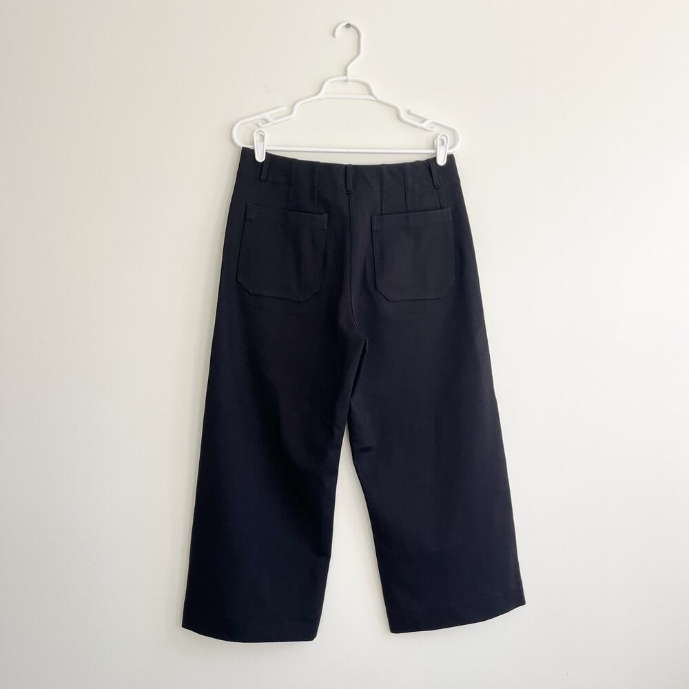 Quince Black Cropped Wide-Leg Pants - Picture 7 of 13